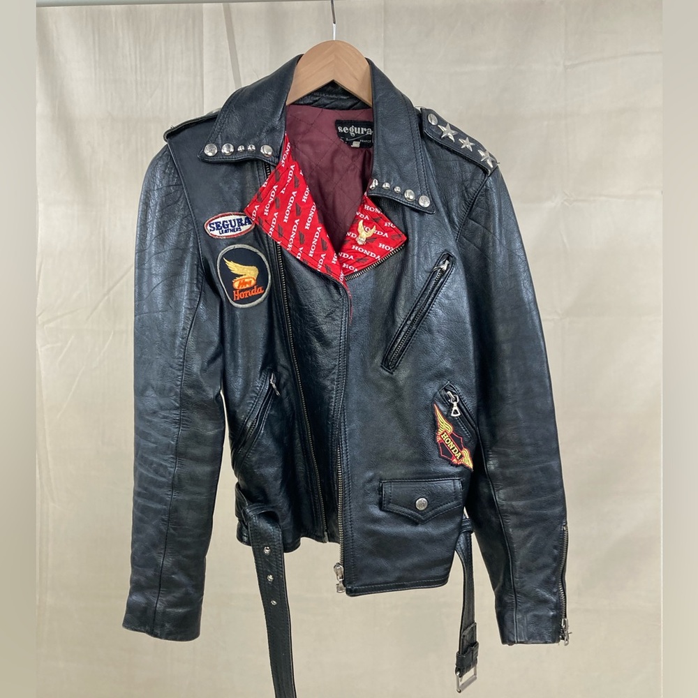 Vintage Segura Leather Moto Jacket